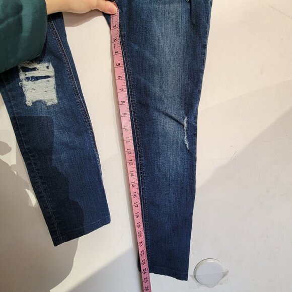 DL1961 Ripped Distressed Florence Insta Sculpt Buckley Blue Denim Jeans Size 25 - Picture 11 of 15
